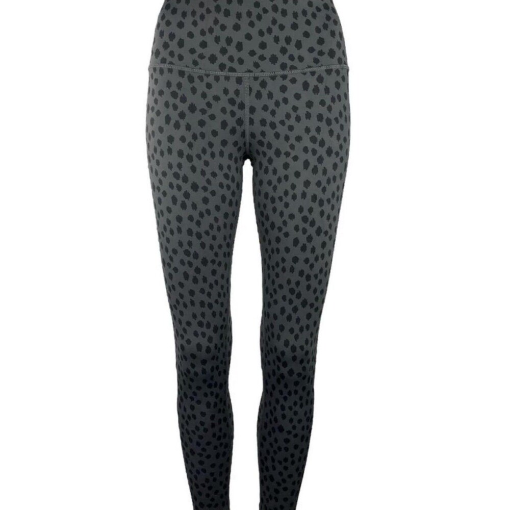 Aerie Black Grey Printed Leggings Womens Medium EUC